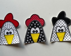 3 Patch Aplique Termocolante 3 Galinhas #8