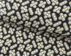 Tecido Tricoline Curativo Fd Preto
