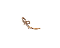 Brinco Ear Cuff Dourado com Cristais Borboleta Estilizada