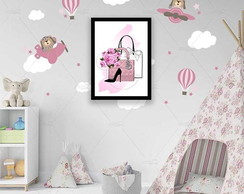 Quadro Bolsas com Sapato (a3- com Vidro)