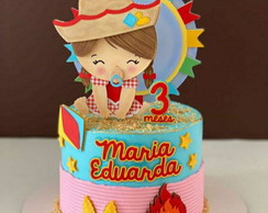 Topo Bebê Junino + Brindes 23125