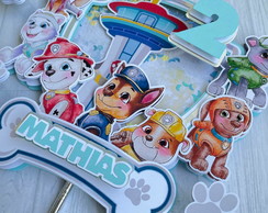 Topo Patrulha Canina Aquarelado + Brindes 23126