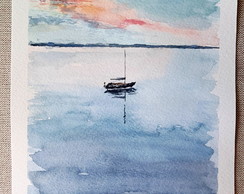 Aquarela -barco