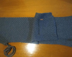 Cachecol com Capuz e Bolsos