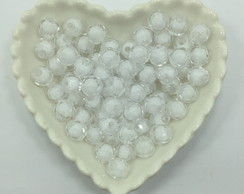 Bola Sextavada com Miolo Branca 10mm 100 Unidades