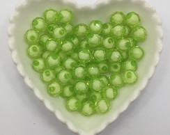 Bola Sextavada com Miolo Verde 10mm 100 Unidades
