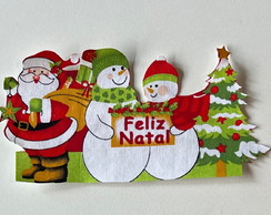 Patch Aplique Termocolante Bonecos de Neve e Noel