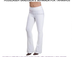 Molde Calça Flare Feminina