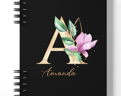 Agenda Personalizada Permanente Alfabeto Floral