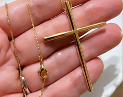 Colar Crucifixo Dourado