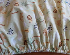 Kit com 2 Lençois com Elástico de Casal e 2 Fronhas