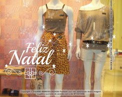 Adesivo Decorativo Feliz Natal Vitrine Vidro M4g