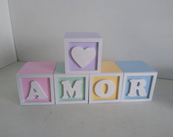 Kit com 5 Cubos 5×5 com Molduras