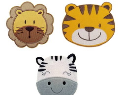 Patch Aplique Termodolante Safari - Kit 3 Pç
