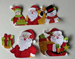 3 Patch Aplique Termocolante Papai Noel