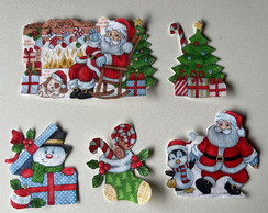 5 Patch Aplique Termocolante Papai Noel #1