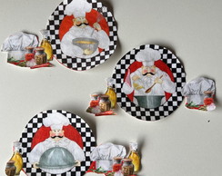 3 Patch Aplique Termocolante Chef Bon Appetit