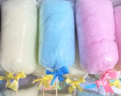 Algodão Doce Mini com Palito e Laço