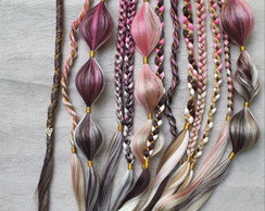 Set 10 Tranças Decoradas + 4 Dreads de Agulha