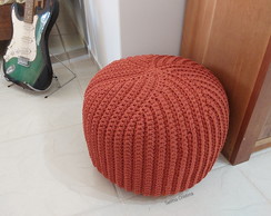 Puff de Croche Terracota 45x35