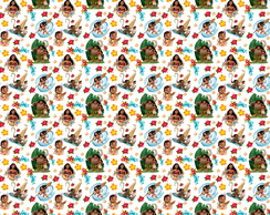Tecido Moana Branco Corte Costura - 140 cm x 50 Cm.