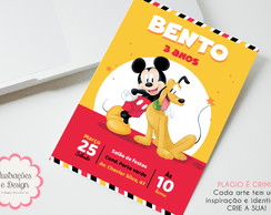 Convite Digital Mickey Mouse