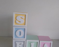 Kit com 4 Cubos 5×5 com Molduras