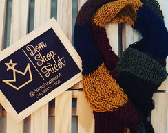 Cachecol Multicolorido com Franjas