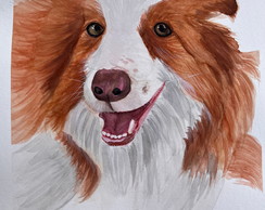 Pintura em Aquarela Pet Personalizado