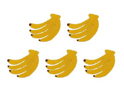 Fruta Banana Patch Aplique Bordado Termocolante 5 un P.entr