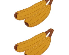 Banana Patch Aplique Bordado Termocolante 2 un - P. Entrega