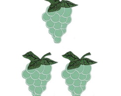 Fruta Uva m Patch Aplique Bordado Termocolante 3 un P.ent.