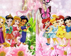 Tecido Princesas Baby Floral 1 Barrado 140 x 50 Cm.