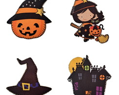 Halloween Patch Aplique Bordado Termocolante 4 un