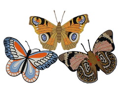 Patch Borboleta Grande Bordada Aplique Roupas Artesanato