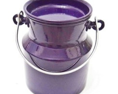 Leiteira de Alumínio 1 Litro Cor Roxo Metalizada