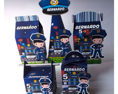 Kit 50 Caixas Festa Policial
