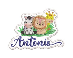 Patch Aplique Bordado Termocolante Turminha Safari