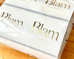 1000 Adesivo Transparente Hot Stamping 6cm Dourado