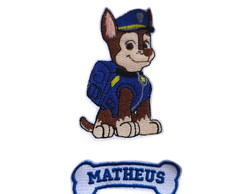 Patch Bordado Termocolante Chase Patrulha Canina Var1
