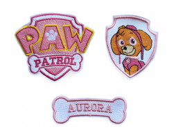 Patch Bordado Termocolante Skye Patrulha Canina Var27