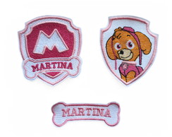 Patch Bordado Termocolante Skye Patrulha Canina Var25