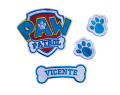 Patch Bordado Termocolante Brasão Patrulha Canina Bpc60