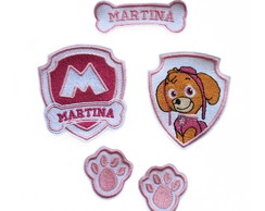 Patch Bordado Termocolante Skye Patrulha Canina Var24