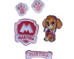 Patch Bordado Termocolante Skye Patrulha Canina Var16