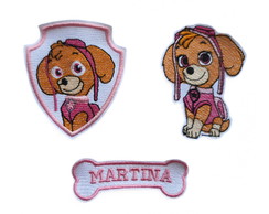 Patch Bordado Termocolante Skye Patrulha Canina Var20