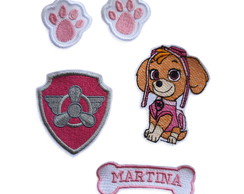 Patch Bordado Termocolante Skye Patrulha Canina Var18