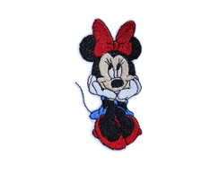 Patch Aplique Bordado Termocolante Minnie Sentada 18cm