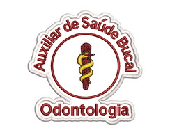 Patch Termocolante Auxiliar em Saúde Bucal e Nome Bordado