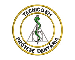 Patch Termocolante Brasão Prótese Dentária e Nome Bordado